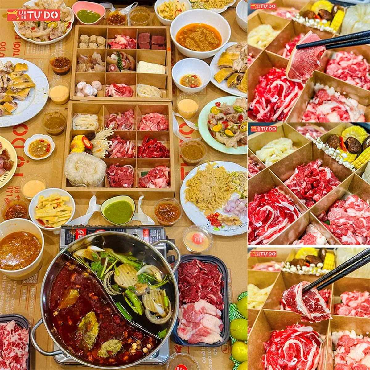 Lẩu bò tự do tại nhà, giải pháp tiện lợi khi xem bóng đá ăn nhậu gì