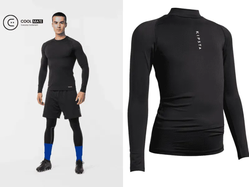 Áo giữ nhiệt đá bóng giúp cầu thủ tối ưu hóa hiệu suất