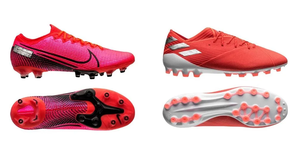 Thiết kế đế giày AG chuyên biệt, tăng độ bền và chịu nhiệt trên sân cỏ nhân tạo