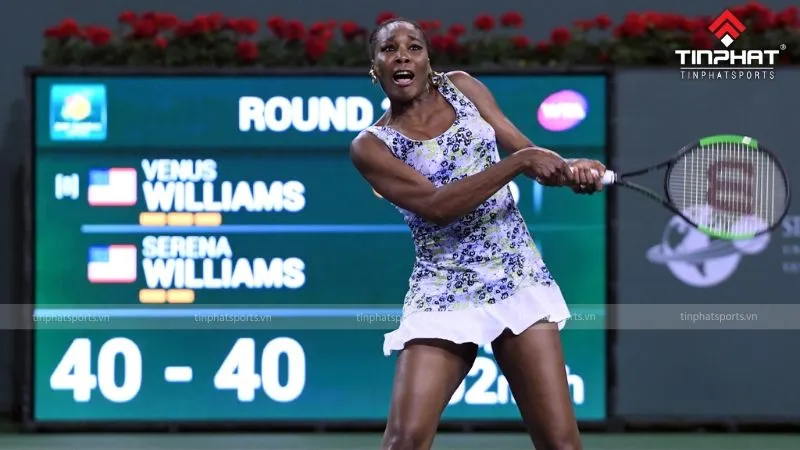 Hình ảnh minh họa tình huống Deuce trong trận đấu tennis chuyên nghiệp