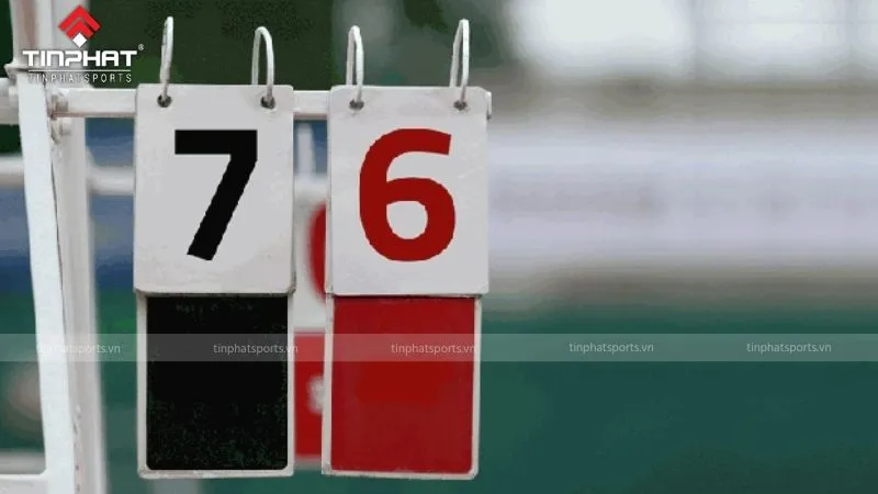 Minh họa lợi thế (Advantage) trong tennis, so sánh với các tình huống phân định thắng thua trong bóng đá