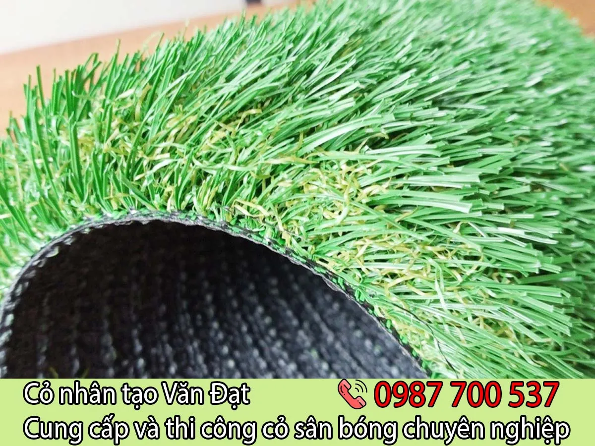 Sân bóng đá cỏ nhân tạo hiện đại với hệ thống thoát nước hoàn chỉnh