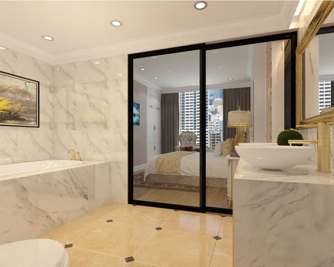 Bảo dưỡng đá hoa cương trong nhà tắm, nơi thường xuyên tiếp xúc với nước và hóa chất