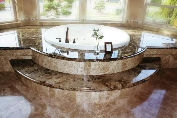 Đá hoa cương được ứng dụng làm bồn rửa mặt, cần bảo dưỡng để giữ vẻ sáng bóng