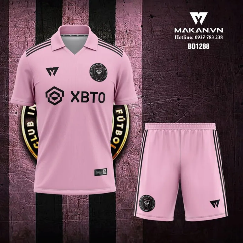 Mẫu áo đấu CLB Inter Miami thể hiện tinh thần bóng đá