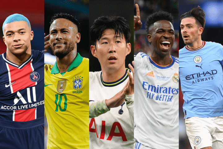 Những ngôi sao bóng đá nổi tiếng thế giới thể hiện tài năng ở vị trí winger tiền đạo cánh