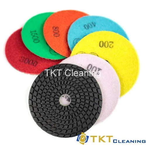 Các loại pad và đĩa mài kim cương dùng cho đá đánh bóng