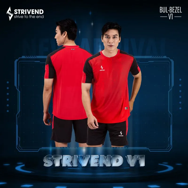 Áo bóng đá hàng v1 Strivend V1 màu đỏ