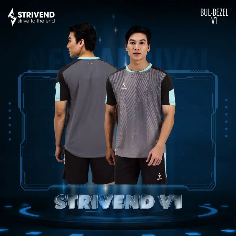 Áo bóng đá hàng v1 Strivend V1 màu xám