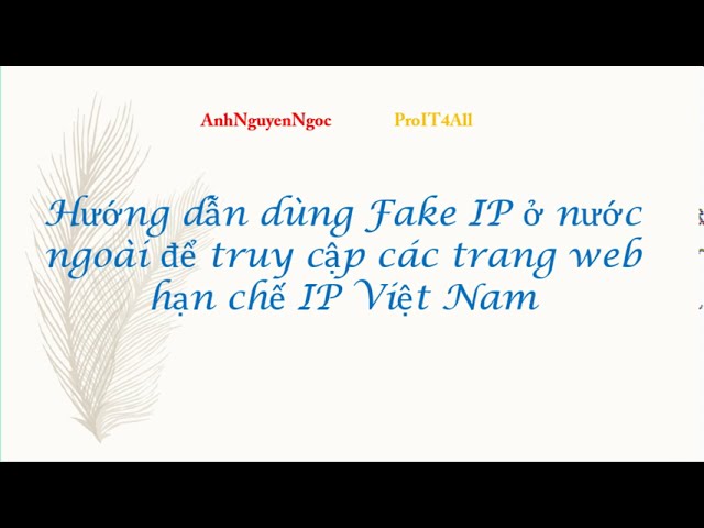 Fake IP Rồi Làm Gì Để Xem Được Bóng Đá: Hướng Dẫn Chi Tiết Từ A-Z Fake IP Rồi Làm Gì Để Xem Được Bóng Đá: Hướng Dẫn Chi Tiết Từ A-Z