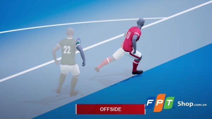 Các cầu thủ đứng ở vị trí việt vị